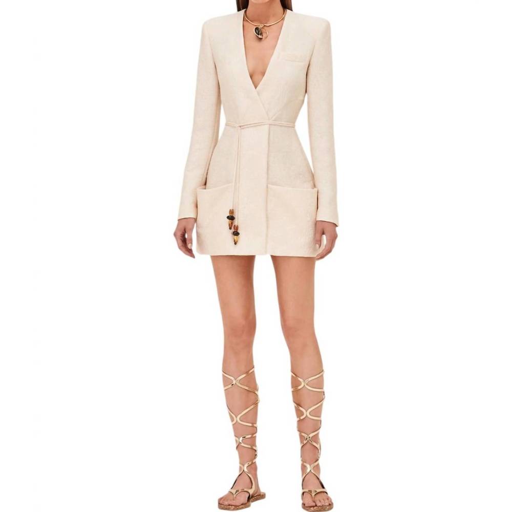 NEW ALEXIS marsci dress in ivory brocade - Picture 2 of 3